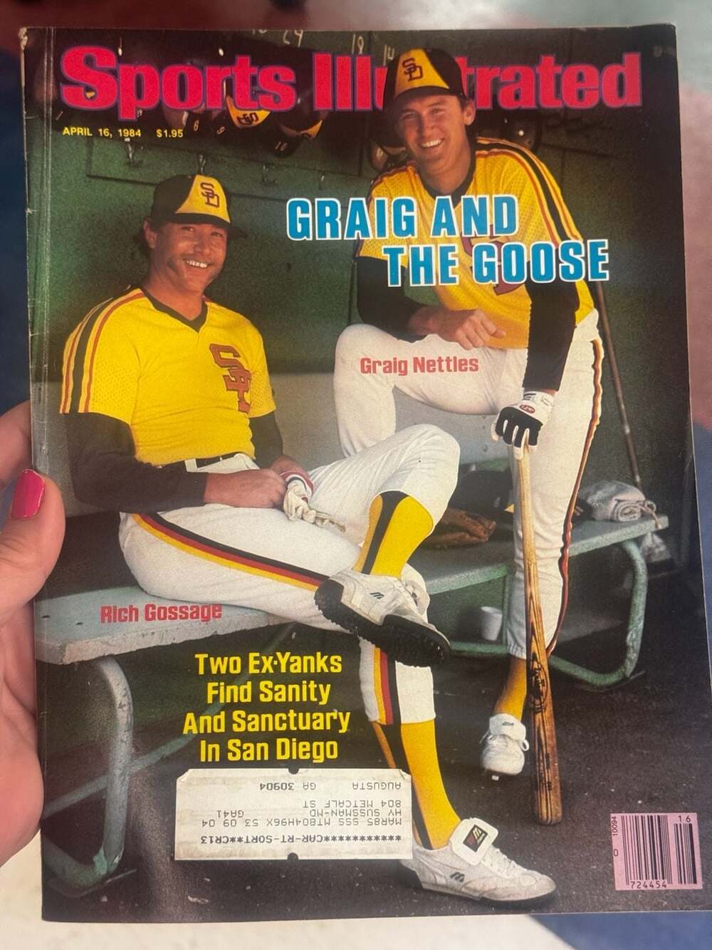 Sports Illustrated Magazine April 16 1984 - Graig Nettles and Rich Gossage San D